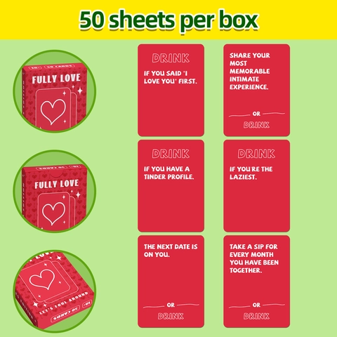 Fully Love Couples Edition Interactief Spel Love Around Drinking Party Spel Voor Volwassenen Fun Social Activity Spel Cadeau