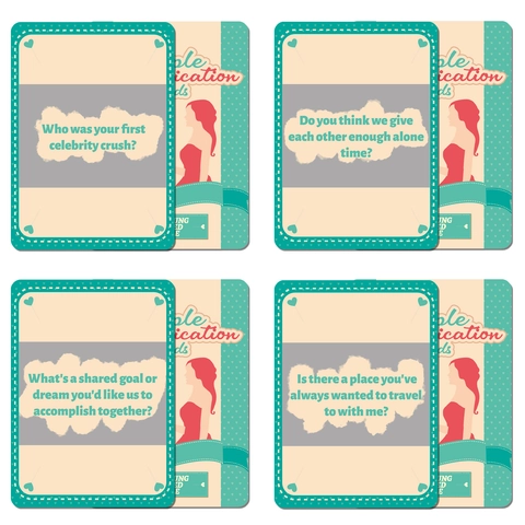 Cartas De Comunicación De Pareja En Inglés De Papel Para Relaciones De Citas Conexión Profunda Regalo De Juego De Matrimonio