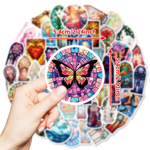 Glasmalerei Fenster Stil Dekorative Aufkleber Gotik Barock Wasserdicht Vinyl Decals Für DIY Scrapbooking Journal Dekoration