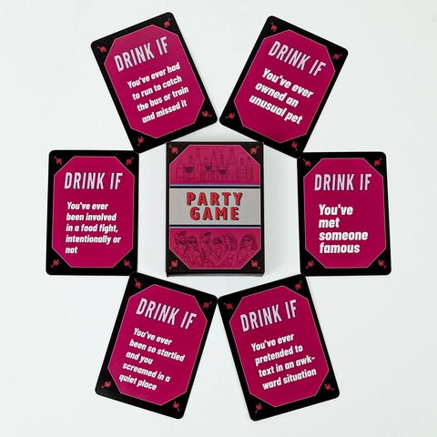 Juego de Cartas para Beber en Fiestas de Adultos Interacción Social Divertida Instrucciones Cartas para Beber Con Caja