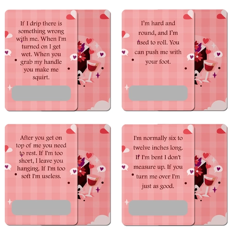Lovebirds Question Cards Paper Romantic Couple Interaction Riddle Game Cards Scratch Off Layer For Date Night Valentine Gift