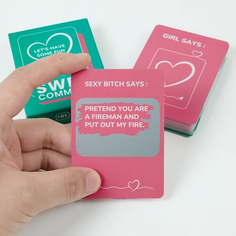 Sweet Commands Couple Interactive Scratch Off Paper Game Cards For Date Night Party Adult Plus Romantic Fun Gift