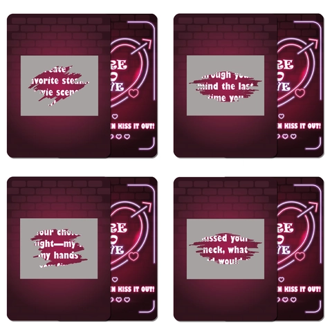 Dare To Love Carte Da Gioco Gratta E Vinci Per Coppie Motivo Cuore Neon Regalo Romantico Per Anniversario San Valentino Gioco Di Carta