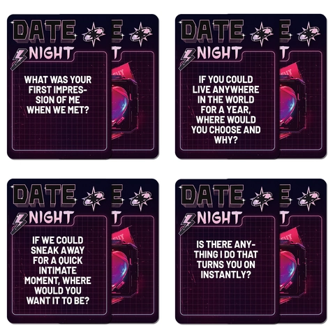 Tarjetas de Conversación Date Night Para Parejas Conexión Profunda Juego de Relación Para Adultos Regalo de San Valentín