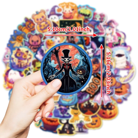 Halloween Cartoon Graffiti Stickers Waterproof PVC Decals For Laptop Luggage Guitar Skateboard DIY Festive Decoration
