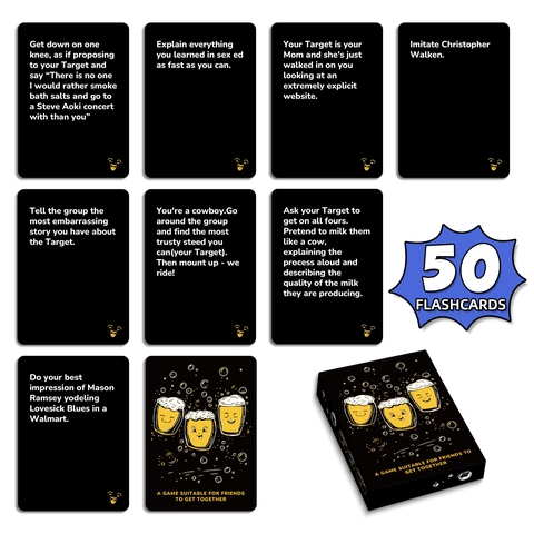 Carte da Gioco Alcoliche Divertenti Per Incontri Tra Amici Festa Sociale Carte di Carta Interattive Per Adulti