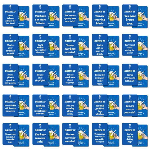 Last Drop Standing Adult Card Game Blauwe Drinkspel Kaarten Voor Sociale Interactie Feest Avond Entertainment Plezier