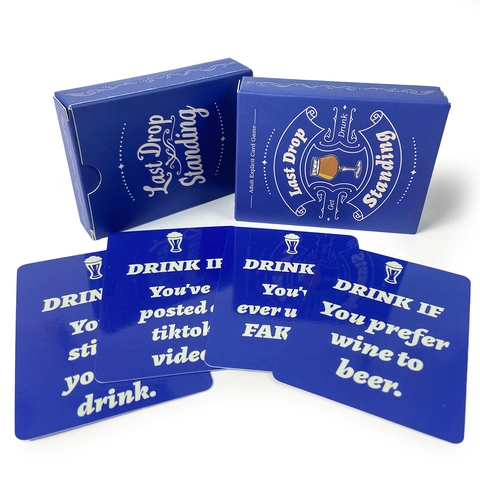 Last Drop Standing Adult Explicit Card Game For Party Drinking Game Fun Social Group Interaction Tabletop Game Cards Set