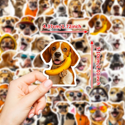 Cute Puppy Dog Graffiti Stickers Waterproof Vinyl Decals For Laptop Water Bottle Scrapbooking Decoration For Kids Teens Adults