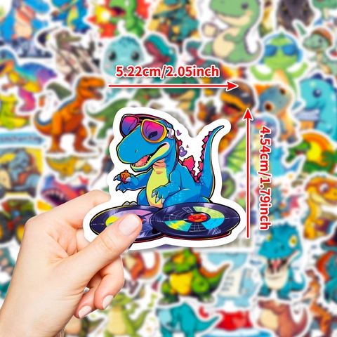 Cartoon Dinosaurier Aufkleber Set Wasserdicht PVC Aufkleber Für Laptop Scrapbooking DIY Belohnung Dekor Für Kinder