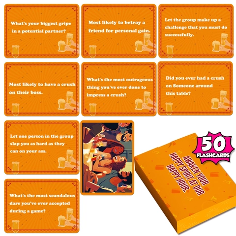 Creative Party Social Interaction Card Game Drinking Truth Or Dare Flashcards For Adults Team Building Icebreaker Interaction Board Game Cards
