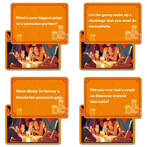 Creative Party Social Interaction Card Game Drinking Truth Or Dare Flashcards For Adults Team Building Icebreaker Interaction Board Game Cards