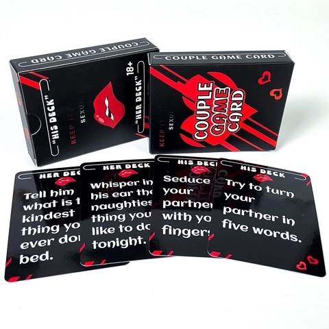 Romantic Interactive Couple Game Cards For Dating Icebreaker Adult Party Entertainment Paper Cards Set For Couples