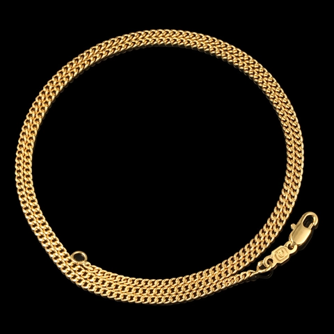 Mode 18K Vergoldet Kupfer Figarokette Halskette Für Damen Koreanischer Stil Minimalistischer Schmuck Figaro Gliederkette Choker Geschenk