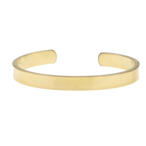 Minimalistisches Kupfer Offenes Armreif Für Damen Herren Gold Silber Plattiert Glatt Verstellbar Magnetischer Schmuck