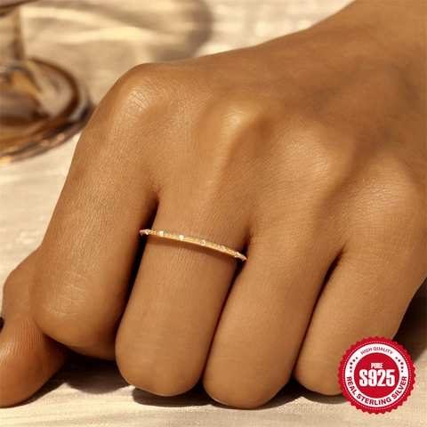 S925 Sterling Silver Moon Star Artificial Pearl Ring Gold Plated Zircon Open Ring Vintage Minimalist Jewelry Gift For Women Finger Ring
