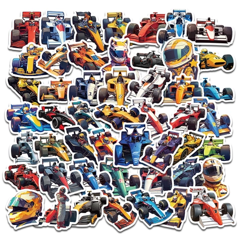 Waterproof Vinyl Racing Car Stickers Graffiti Decals For Laptop Phone Case Luggage DIY Modification Racing Fans Gift