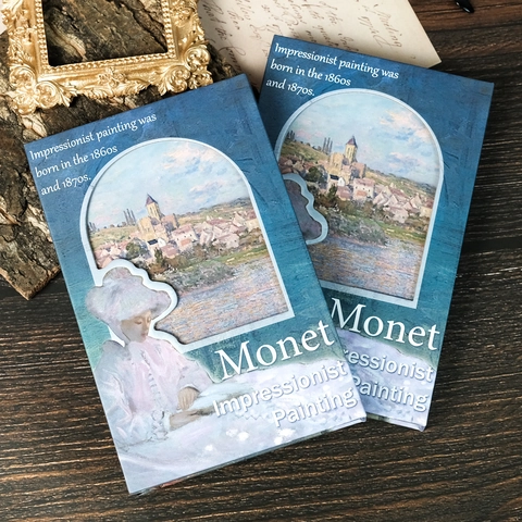 Taccuino Vintage con Copertina a Olio Monet Impressionista Diario Artistico Portatile per Studenti e Ufficio Blocco Appunti