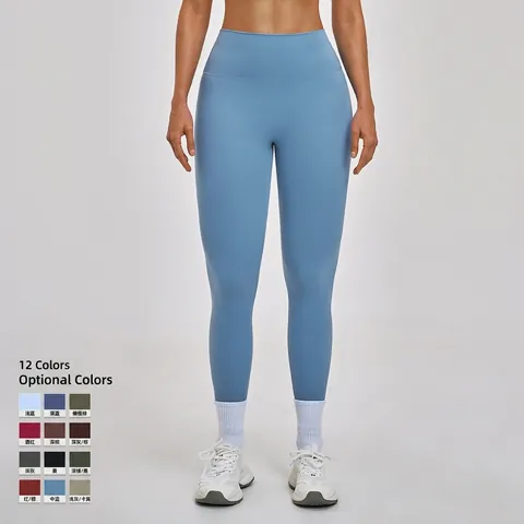 Damen Yoga Hose Hohe Taille Butt Lift Bauchweg Fitness Leggings Nylon Spandex Atmungsaktiv Schnelltrocknend Workout