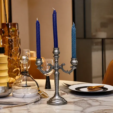 Nordic 3-Arm Metal Candle Holder Retro Iron Candelabra For Wedding Dining Party Table Centerpiece Home Decor Candlestick