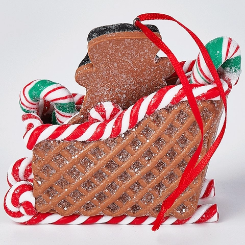 Weihnachtsanhänger Aus Polymer-Ton Weihnachtsmann Schneemann Lebkuchenmann Zuckerstange Schlitten Deko Für Weihnachtsbaum Party Zuhause