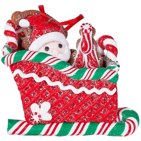 Weihnachtsanhänger Aus Polymer-Ton Weihnachtsmann Schneemann Lebkuchenmann Zuckerstange Schlitten Deko Für Weihnachtsbaum Party Zuhause