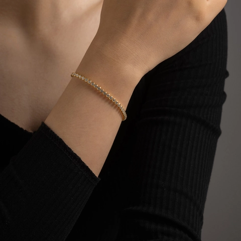 925 Sterling Silber Rundschliff Zirkonia Tenniskette Halskette Und Armband Minimalistischer Schmuck Für Damen Herren Geschenk