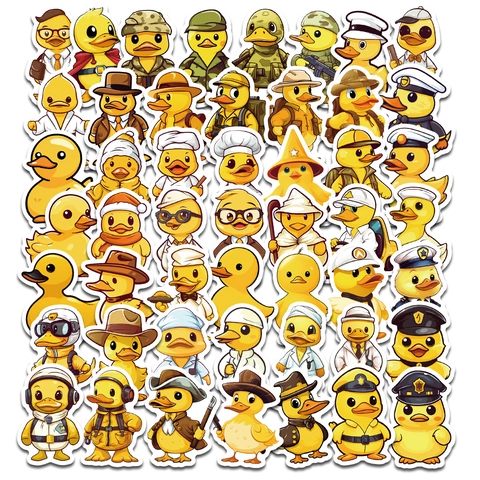 Niedliche Cartoon Kleine Gelbe Ente Aufkleber Für Kinder DIY Wasserflasche Laptop Koffer Scrapbooking Dekorative Vinyl Aufkleber