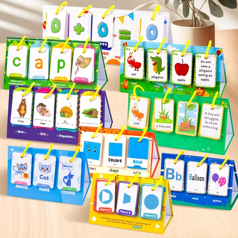Bambini Inglese Carte Educative Giocattolo Per Vocabolario Matematica Forme E Fonetica Sussidio Didattico Per Aula
