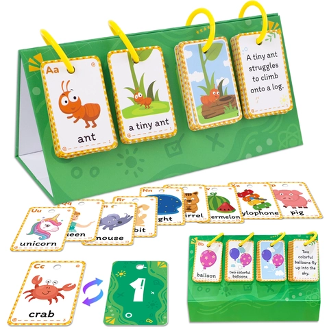 Educatieve Alfabet Woord Flashcards Set Met Bureau Standaard Engels Leerkaarten Voor Kinderen Peuters Onderwijs Hulpmiddelen