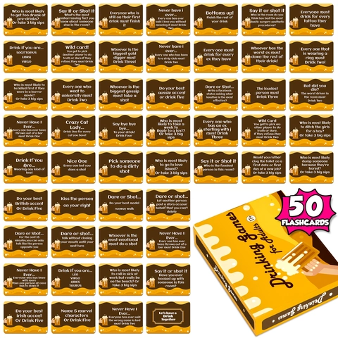Giochi Alcolici per Adulti Coppie Serata Romantica Gioco di Carte Interattivo per Feste Incontri Sociali Flashcards Inglesi