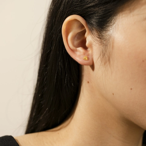 Boucles d'Oreilles Clous en Argent Sterling 925 pour Femmes Petite Zircone Étoile Lune Cœur Feuille Éclair Bijoux