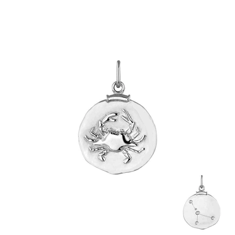 Vintage Twelve Zodiac Signs Round Coin Pendant Relief Double Sided Astrology Copper Platinum Plated Jewelry Gift For Women