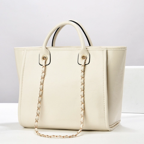 Damen Große Kapazität PU Leder Tote Bag Vintage Crackle Muster Handtasche Mit Goldkette Riemen Retro Crossbody Schultertasche