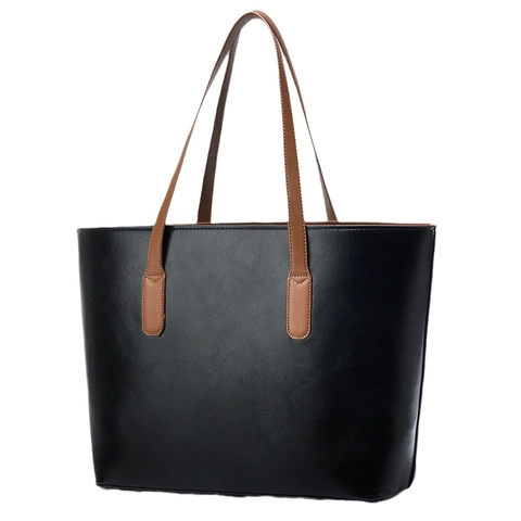 Bolso De Mano De Cuero Sintético Para Mujer Y Monedero Capacidad Grande Bolso De Hombro Borla Retro Diario Bolso Para Mujer