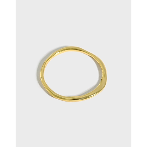 S925 Sterling Silber Unregelmäßiger Wellenring Minimalistischer Ins Stil Falten Textur Fingerring Für Damen Mode Schmuck Zubehör