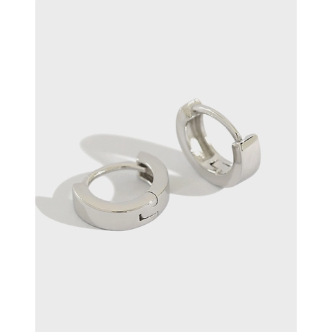 925 Sterlingsilber Huggie Hoop Ohrringe Für Damen Minimalistisch Geometrisch Poliert Klein Groß Schmal Breit Silberschmuck