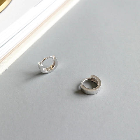 925 Sterlingsilber Huggie Hoop Ohrringe Für Damen Minimalistisch Geometrisch Poliert Klein Groß Schmal Breit Silberschmuck