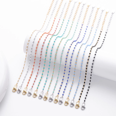 Minimalist 925 Sterling Silver Colorful Enamel Bead Bracelet For Women Adjustable Thin Chain Bracelet Jewelry Gift