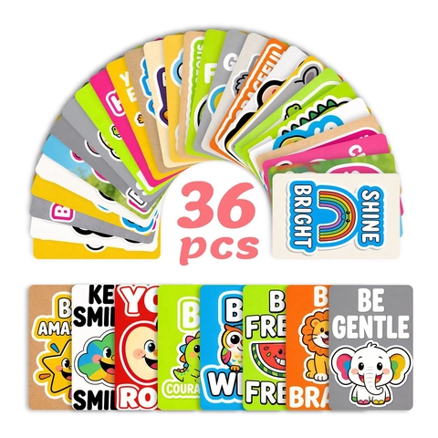 Cute Cartoon Animal Motivational Cards Kids Lunch Box Notes Encouragement Cards For School Home Education Student Rewards