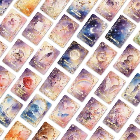 Aquarell Romantische Liebe Zitat Karten Dekorative Beschichtete Papier Postkarten Mit Goldrand Für Wanddekor Scrapbooking Material