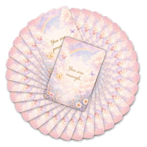 Cartoline di Affermazione Positiva Onirica Citazioni Ispiratrici Biglietti Motivazionali Carte Decorative Per Ufficio Scuola Uso Quotidiano