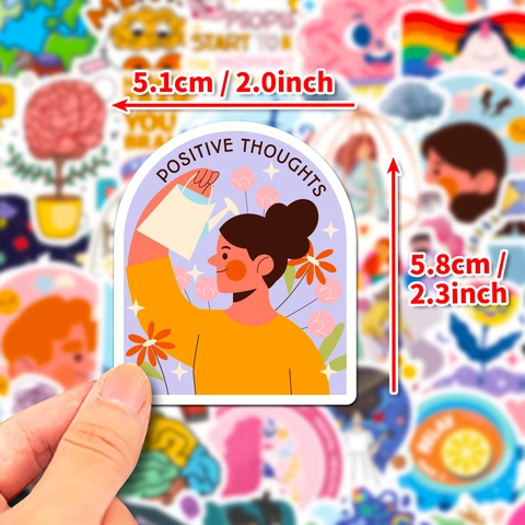Aufkleber Zur Psychischen Gesundheit Wasserdichte Vinyl Positive Slogan Decals Für Laptop Gepäck Scrapbooking Deko Student Geschenk