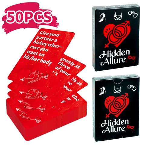 Hidden Allure Couple Interactive Card Game For Romantic Date Night Question Prompts Relationship Building Adult Party Cards