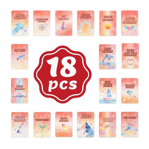 Aquarel Inspirerende Kaarten Motiverende Positieve Citaten Affirmatie Kaarten Voor Bureau Dagboek Decor School Kantoor Cadeau