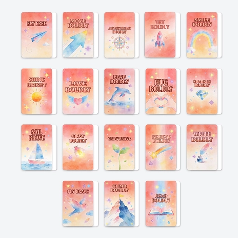 Aquarel Inspirerende Kaarten Motiverende Positieve Citaten Affirmatie Kaarten Voor Bureau Dagboek Decor School Kantoor Cadeau