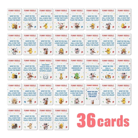 Children Funny Riddle Cards English Brain Teasers Parent-Child Interaction Educational Learning Cards For Kids Gift