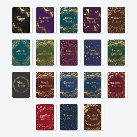 Vielfalt Designs Goldfolie Textur Dankeskarten Mehrfarbig Elegant Dankbarkeit Notizkarten Für Hochzeit Business Anerkennung Geschenkkarte