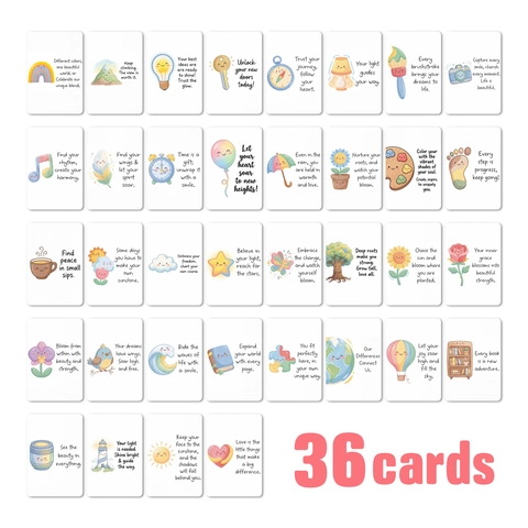 Inspirational Positive Affirmation Cards Collection Hand Drawn Illustration Motivational Quotes Encouragement Cards For School Office Gift