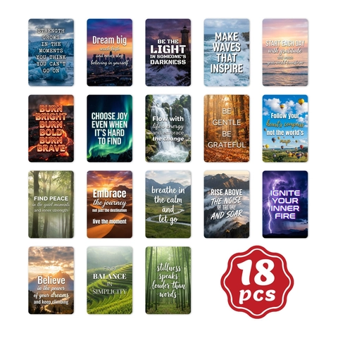 Natuurlandschap Inspirerende Kaarten Positieve Engelse Citaten Decoratieve Briefkaarten Natuurfoto Wenskaarten Cadeau Voor Kantoor Thuis Decor